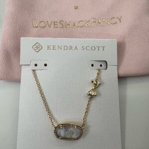 Kendra Scott x LoveShackFancy Elisa in Blue Heirloom new with bag